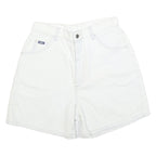 LEE Womens Cotton White Casual Shorts S W28 Classic Fit Denim Style
