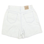 LEE Womens Cotton White Casual Shorts S W28 Classic Fit Denim Style