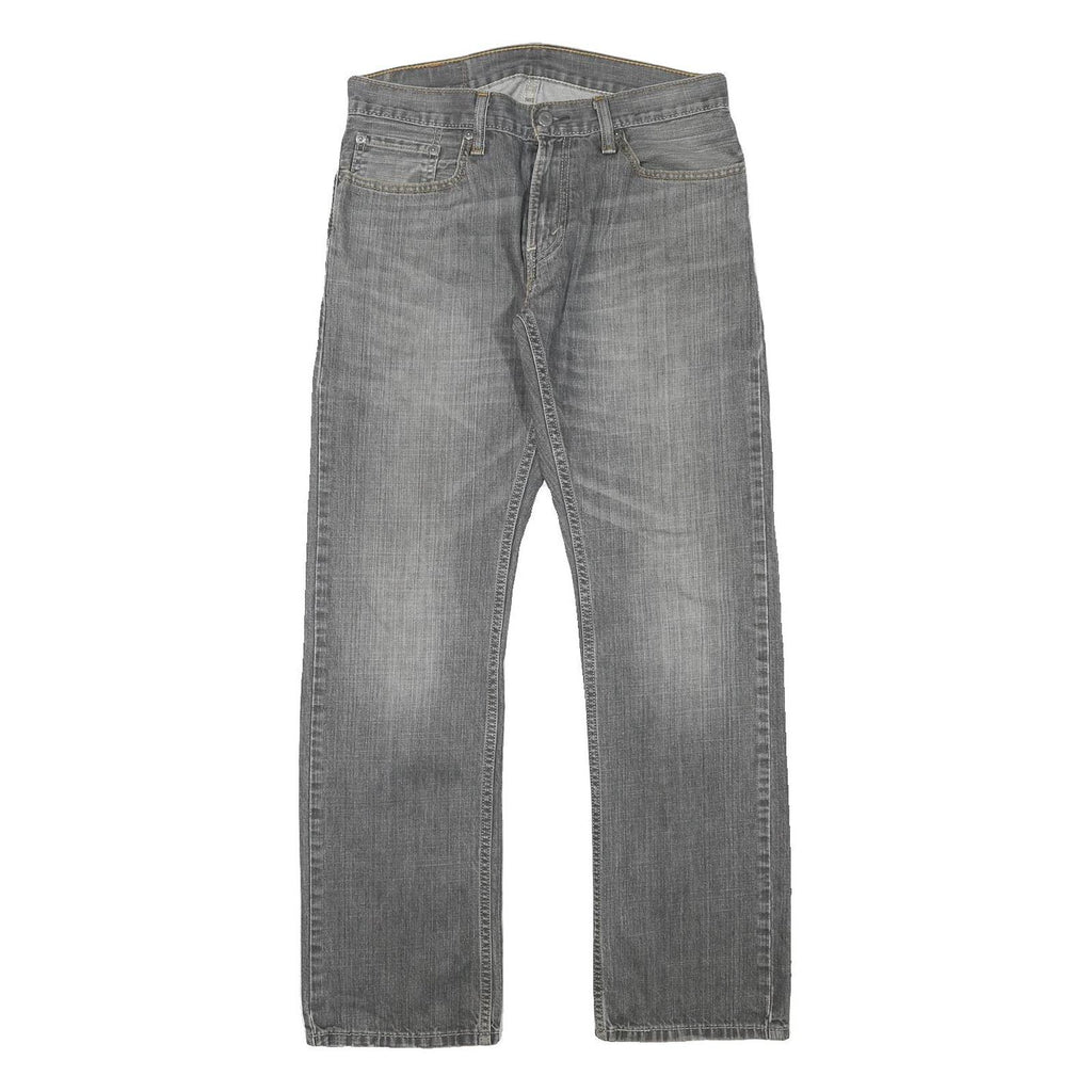 LEVI'S 514 Mens Jeans Grey Regular Straight Denim Medium W31 L31 Classic Fit Zip