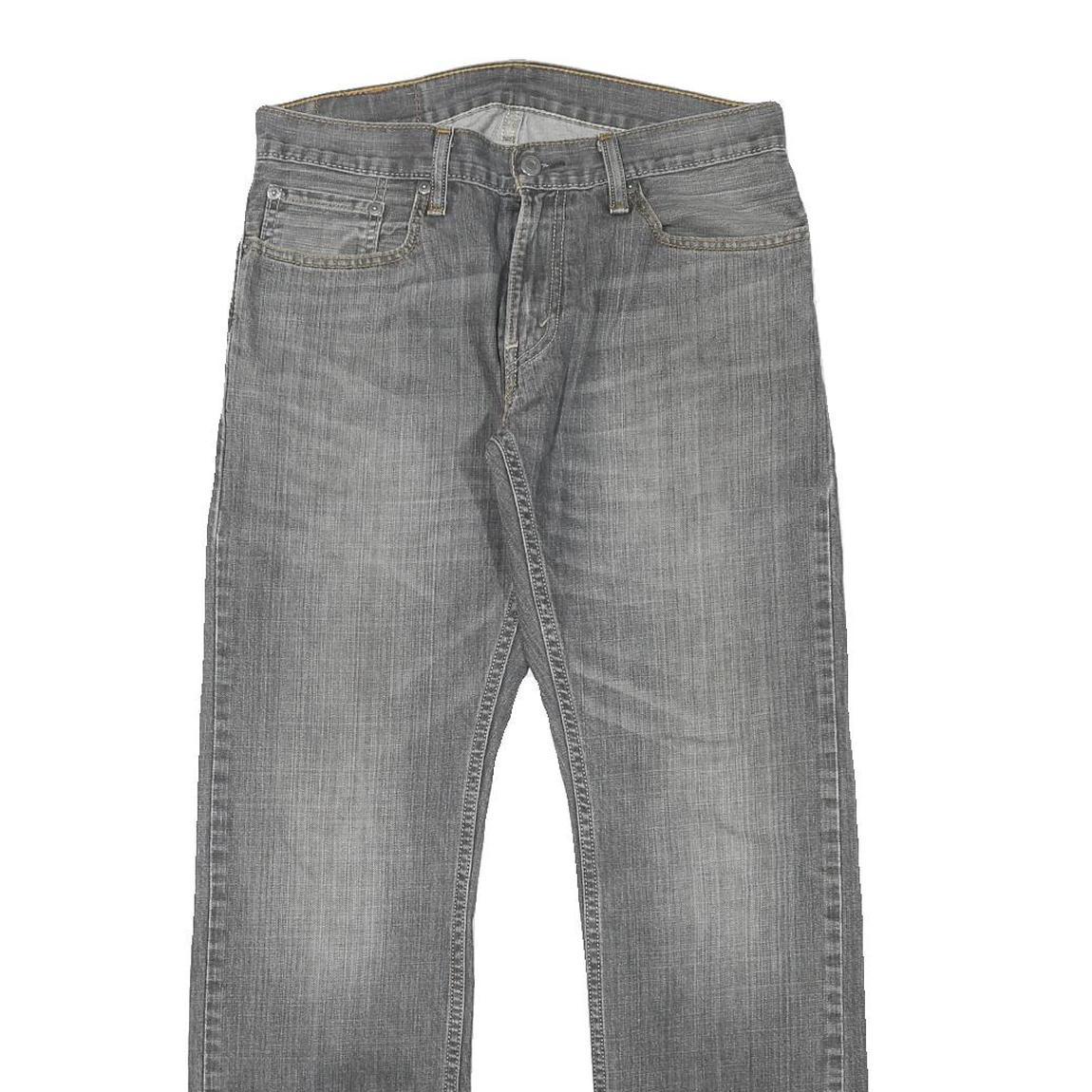 LEVI'S 514 Mens Jeans Grey Regular Straight Denim Medium W31 L31 Classic Fit Zip