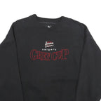 PUMA Mens Black Grey Cup Crew Neck L Cotton Blend Sweatshirt Casual Pullover