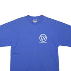 ADIDAS Mens Blue Crew Modern T-Shirt L Short Sleeve Crew Neck Logo Print