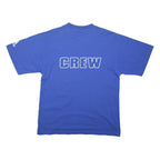 ADIDAS Mens Blue Crew Modern T-Shirt L Short Sleeve Crew Neck Logo Print