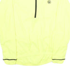 CANARI Mens Yellow Long Sleeve Zip Neck Polyester Cycling Jersey M