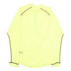 CANARI Mens Yellow Long Sleeve Zip Neck Polyester Cycling Jersey M
