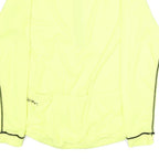 CANARI Mens Yellow Long Sleeve Zip Neck Polyester Cycling Jersey M