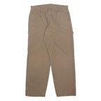DICKIES Mens Cotton Beige Relaxed Straight Trousers W32 L30 Workwear