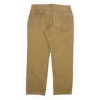 WOLVERINE Mens Regular Fit Beige Cotton Blend Jeans W38 L32 Zip Straight