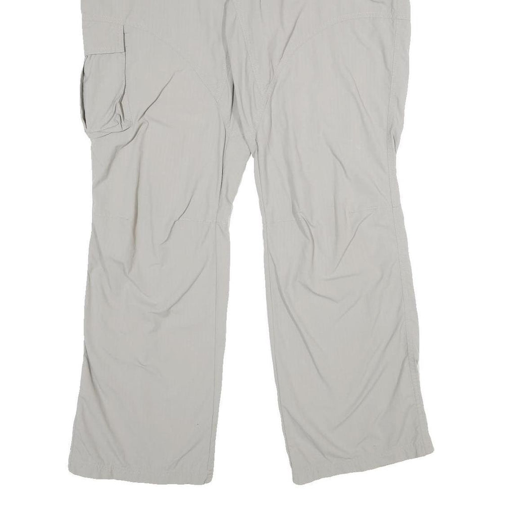 MAMMUT Mens Polyamide Regular Grey Trousers W38 L34 Zip Practical Outdoor Style