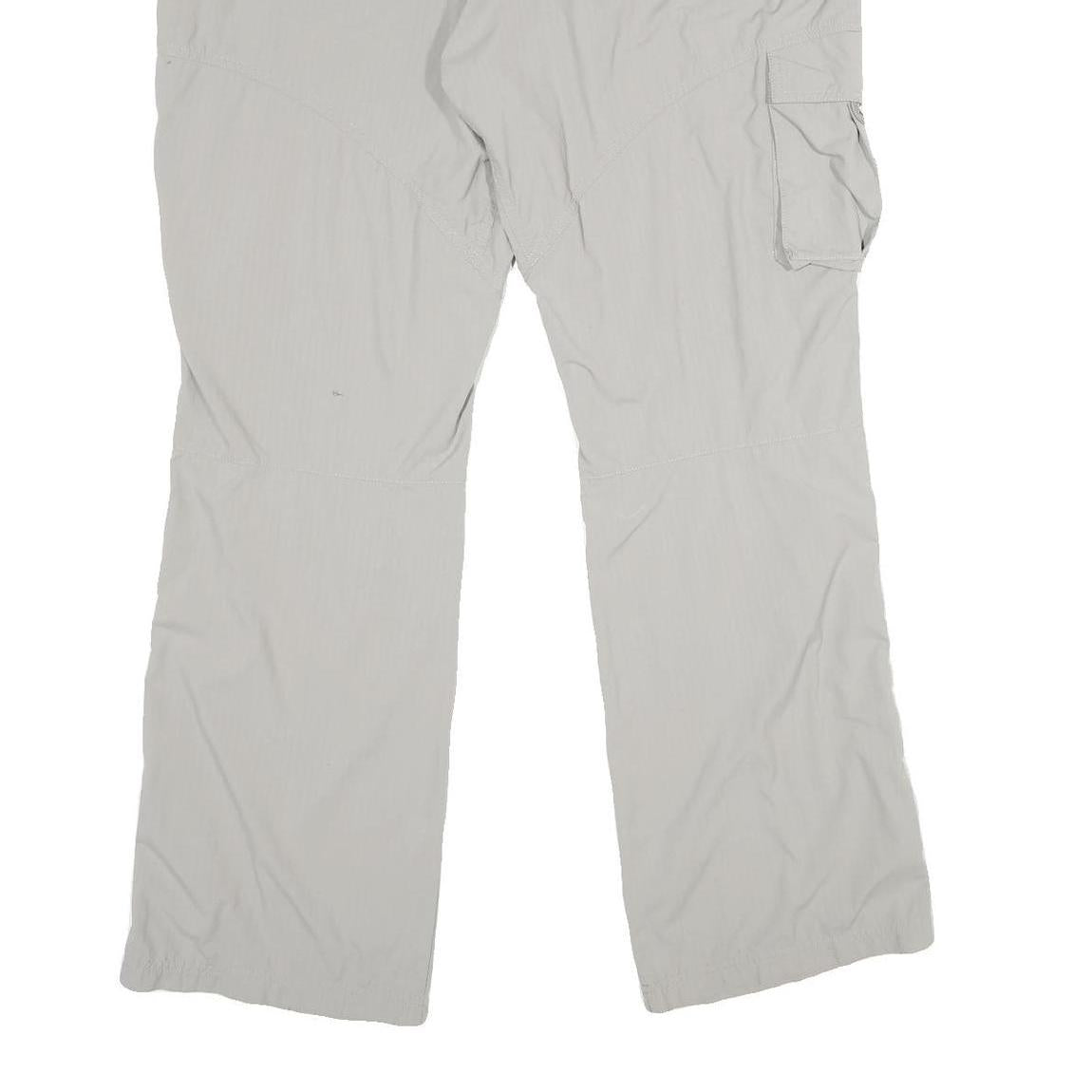 MAMMUT Mens Polyamide Regular Grey Trousers W38 L34 Zip Practical Outdoor Style