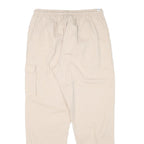 PUMA Mens Cotton Blend Beige Relaxed Drawstring Cargo Trousers W29 L27 Casual