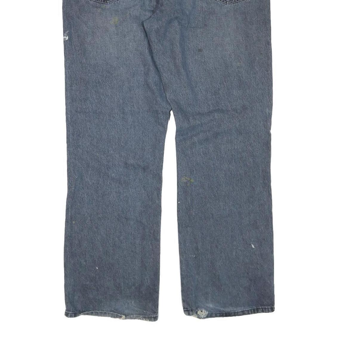 DICKIES Mens Regular Fit Blue Denim Jeans W40 L32 Cotton Blend Zip Pockets