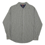 WRANGLER Mens Green & White Check Shirt S Casual Long Sleeve Cotton
