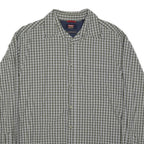 WRANGLER Mens Green & White Check Shirt S Casual Long Sleeve Cotton