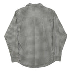 WRANGLER Mens Green & White Check Shirt S Casual Long Sleeve Cotton