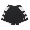 ADIDAS Womens Black & White Retro Shorts UK 6 W21 Casual Polyester