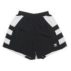 ADIDAS Womens Black & White Retro Shorts UK 6 W21 Casual Polyester