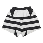 ADIDAS Womens Black & White Retro Shorts UK 6 W21 Casual Polyester