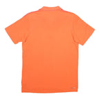 ADIDAS Mens Orange Short Sleeve Plain Polo Shirt M Cotton Blend Casual