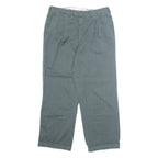 ANGELO SANTAGOSTINO Chino Mens Trousers Green Regular Straight W30 L25