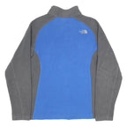 THE NORTH FACE Boys Blue & Grey Zip Fleece Jacket XL Polyester Outdoor Warm
