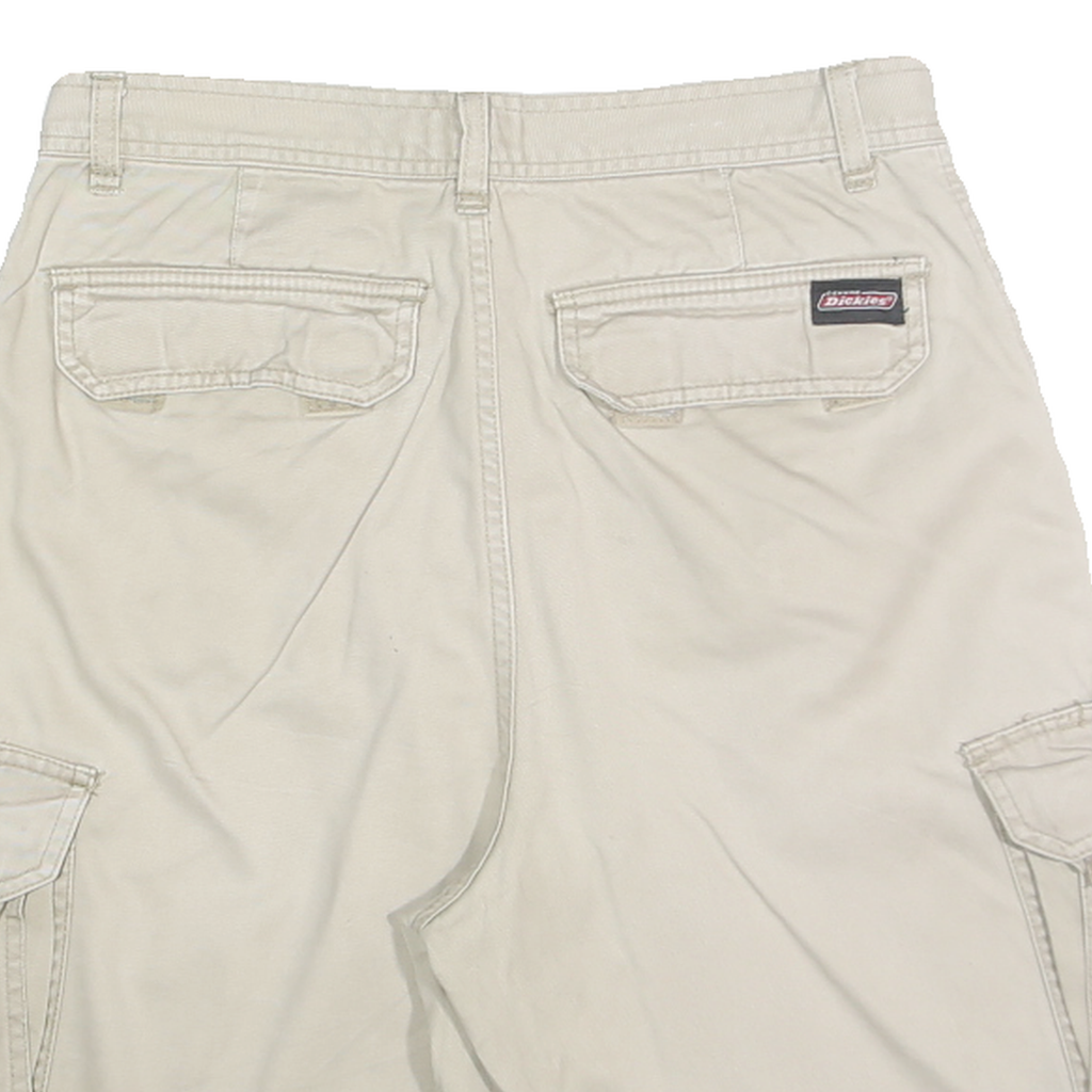DICKIES Mens Beige Cargo Cotton Casual Shorts S W30 Workwear Pockets