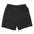NIKE Mens Black Sports Shorts XL W34 Polyester Blend Casual Comfort