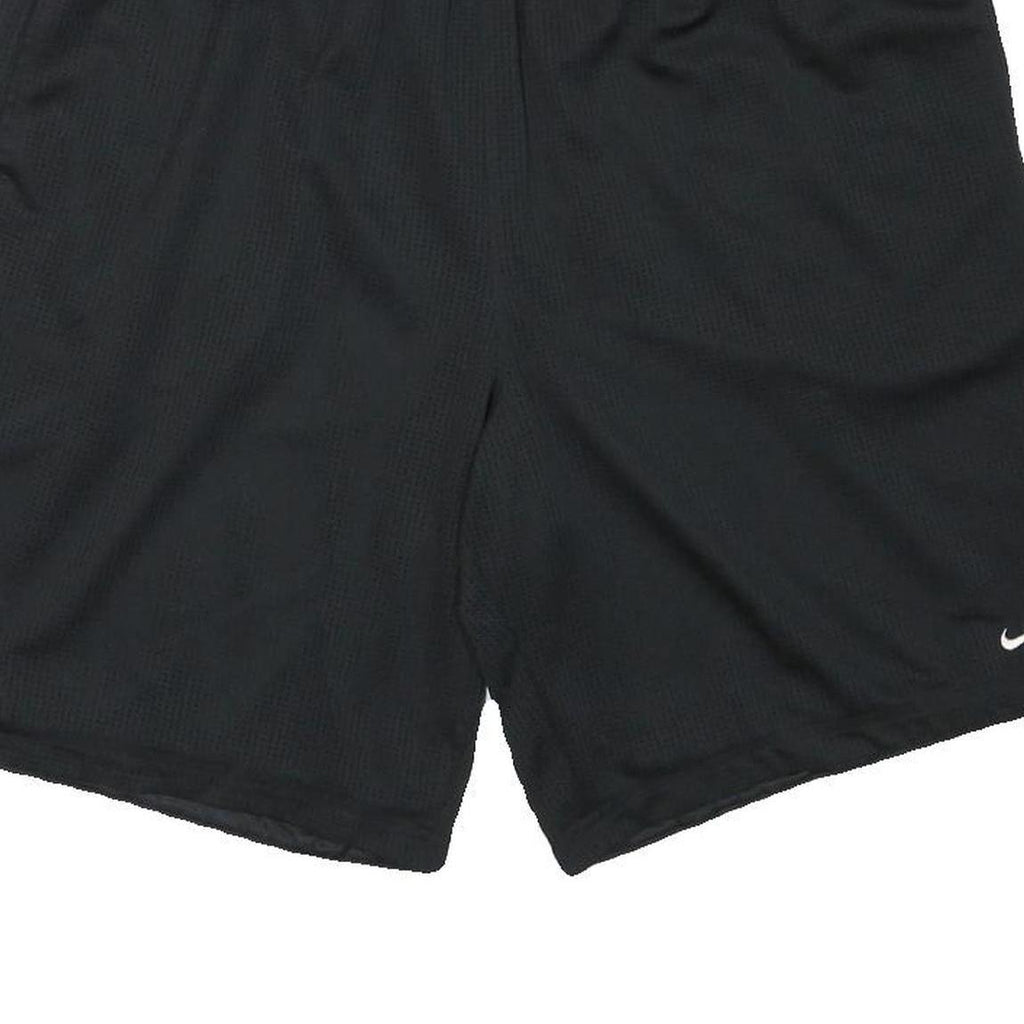NIKE Mens Black Sports Shorts XL W34 Polyester Blend Casual Comfort