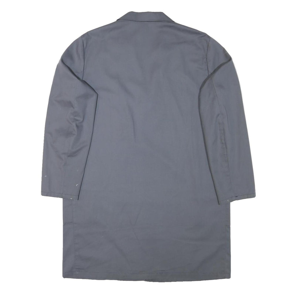 SPILAG Mens Grey Workwear Button Jacket L Cotton Blend Plain Casual