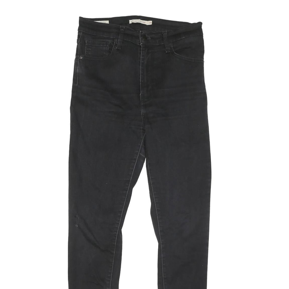 LEVI'S Womens Jeans Black Slim Skinny Denim Medium W29 L29 Stretch Lightweight