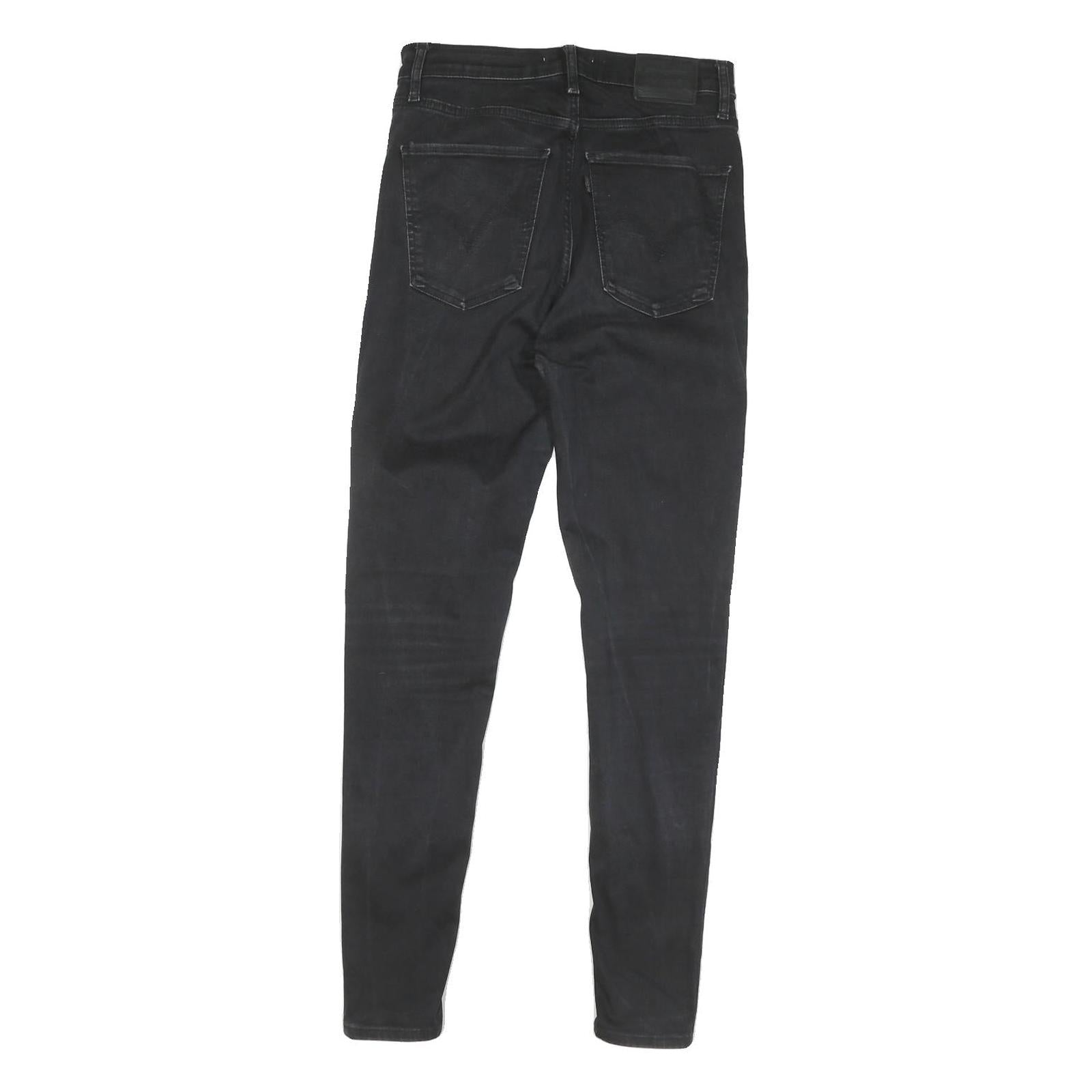 LEVI'S Womens Jeans Black Slim Skinny Denim Medium W29 L29 Stretch Lightweight