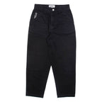 DOOMSDAY SOCIETY Womens Jeans Black Relaxed Tapered W28 L25