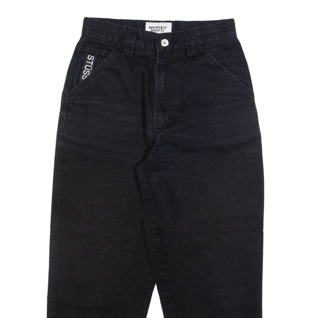 DOOMSDAY SOCIETY Womens Jeans Black Relaxed Tapered W28 L25