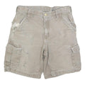 CARHARTT Mens Beige Cargo Cotton Blend Shorts M W32 Durable Workwear