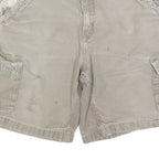 CARHARTT Mens Beige Cargo Cotton Blend Shorts M W32 Durable Workwear