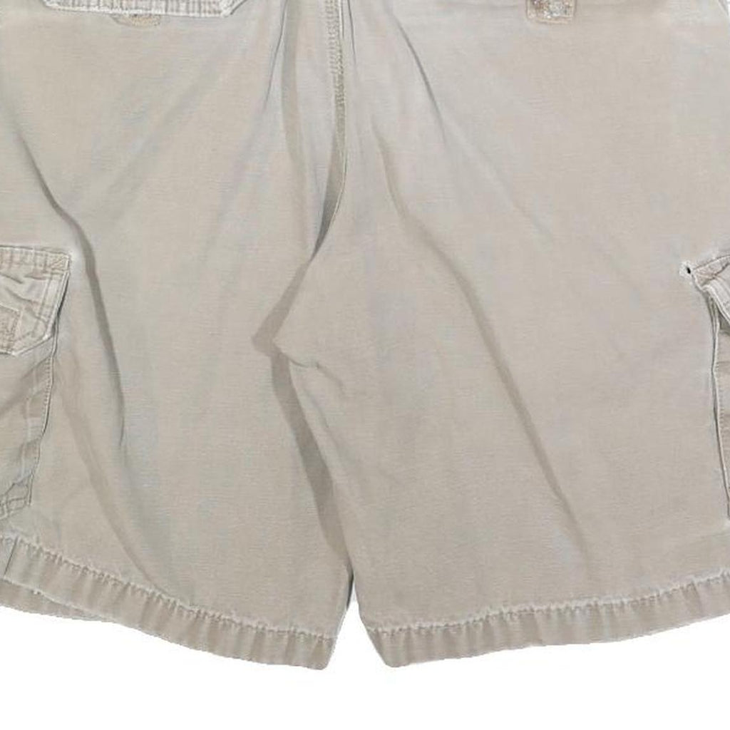 CARHARTT Mens Beige Cargo Cotton Blend Shorts M W32 Durable Workwear