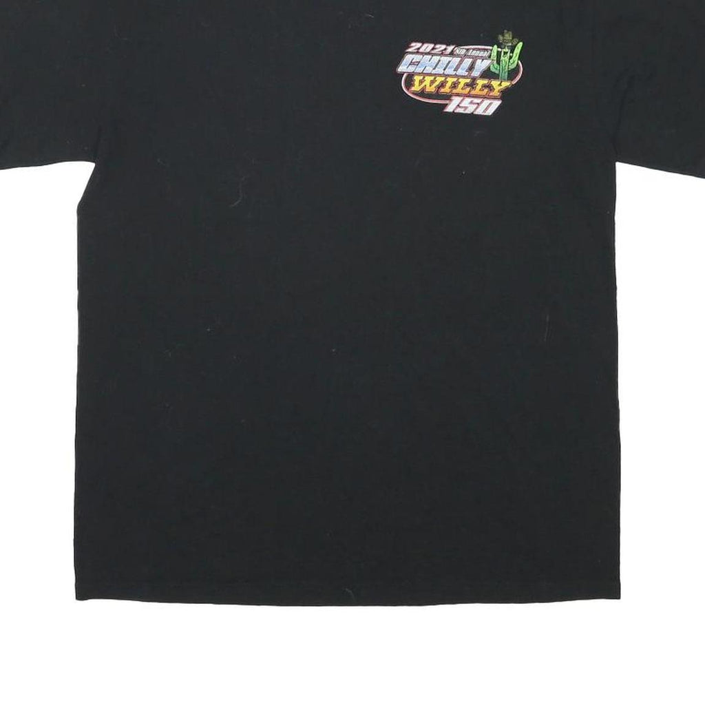 PORT & COMPANY Mens Black Chilly Willy 150 Graphic T-Shirt M Short Sleeve Crew