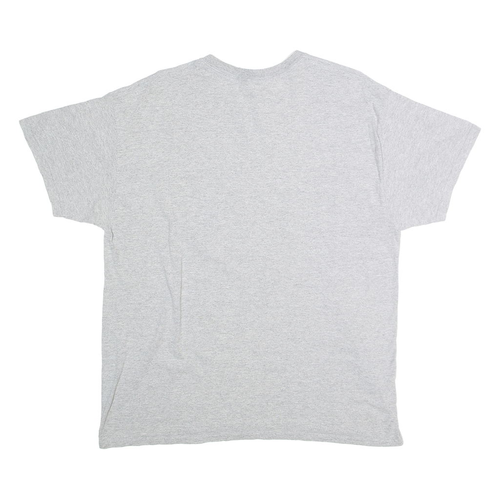 GILDEN Mens Grey Nobody But The Sharks Graphic T-Shirt L Short Sleeve Crew Neck