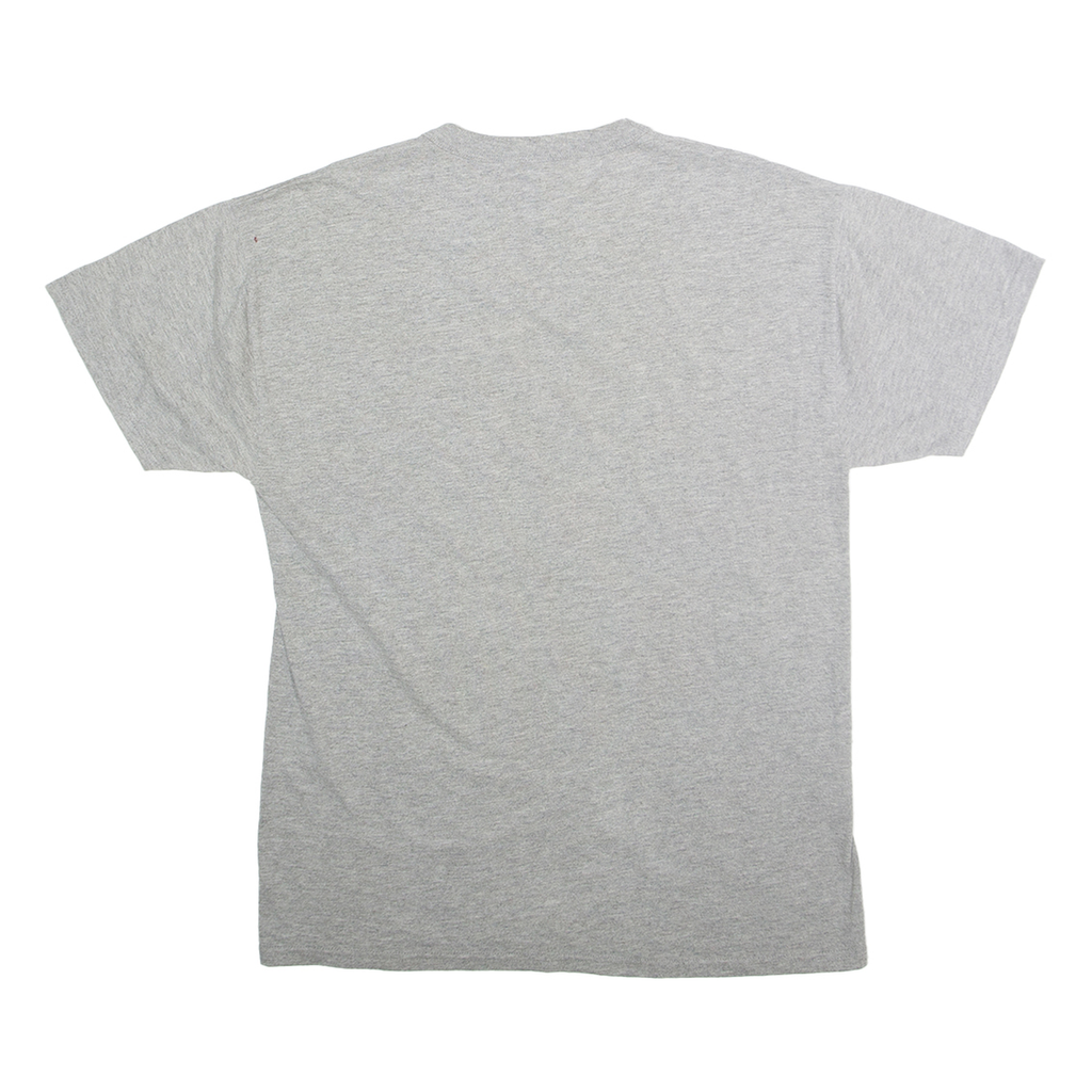 RUSSELL ATHLETIC Mens Grey Vincennes Trailblazers Graphic T-Shirt M Short Sleeve