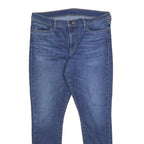 LEVI'S Womens Slim Blue Denim Jeans W32 L30 Zip Closure Classic Fit Casual
