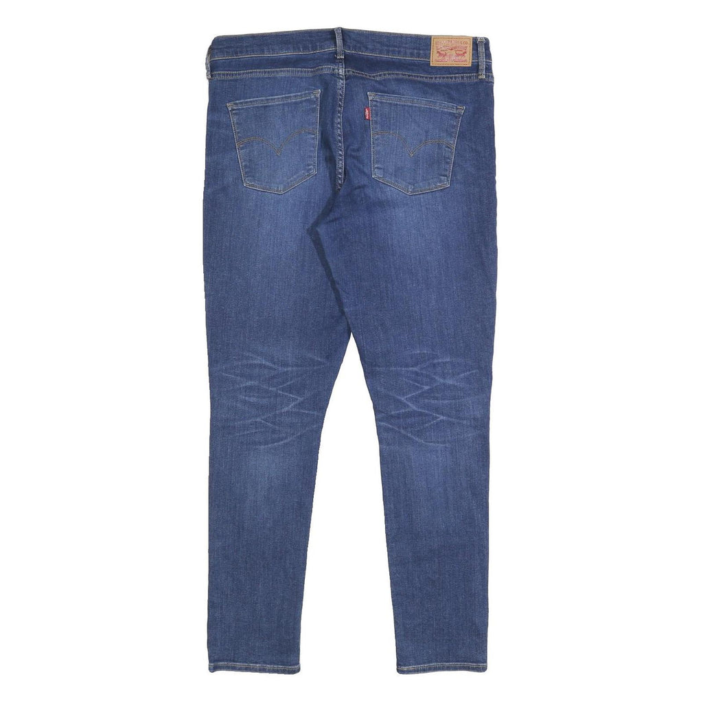 LEVI'S Womens Slim Blue Denim Jeans W32 L30 Zip Closure Classic Fit Casual