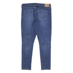 LEVI'S Womens Slim Blue Denim Jeans W32 L30 Zip Closure Classic Fit Casual