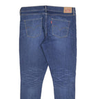 LEVI'S Womens Slim Blue Denim Jeans W32 L30 Zip Closure Classic Fit Casual