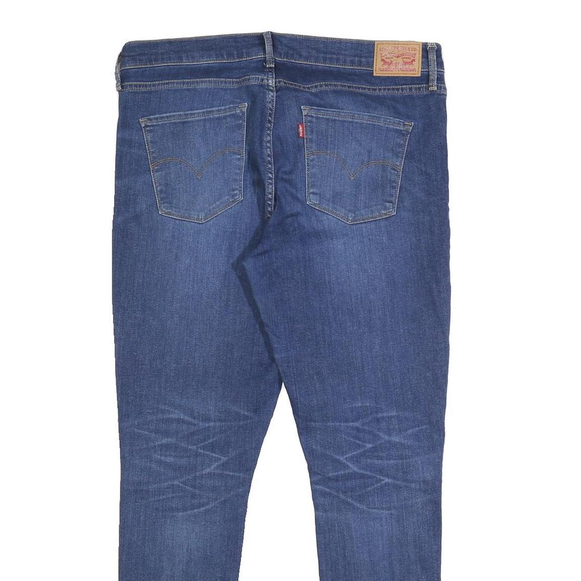 LEVI'S Womens Slim Blue Denim Jeans W32 L30 Zip Closure Classic Fit Casual