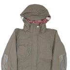 HELLY HANSEN Womens Beige Jacket M Polyester Blend Plain Zip Hooded Outdoor