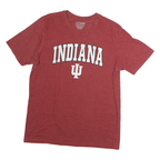Mens Red Indiana Graphic T-Shirt XL Short Sleeve Crew Neck Cotton Casual