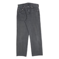 LEVI'S 501 Mens Jeans Black Regular Straight Denim Medium W31 L27 Classic Button
