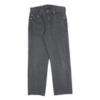 LEVI'S 501 Mens Jeans Black Regular Straight Denim Medium W31 L27 Classic Button