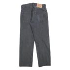 LEVI'S 501 Mens Jeans Black Regular Straight Denim Medium W31 L27 Classic Button
