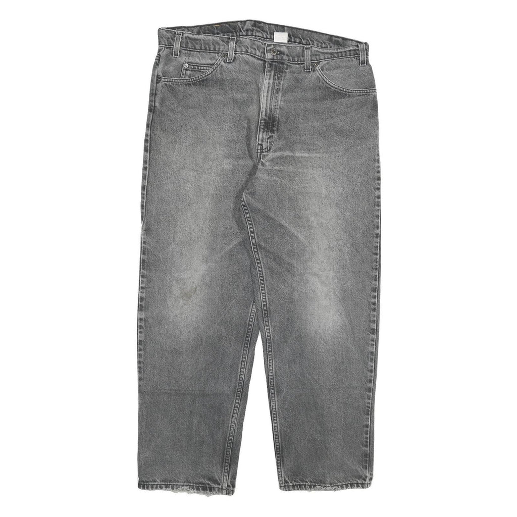 LEVI'S Mens Jeans Grey Relaxed Straight Denim Medium W38 L30 Classic Cotton